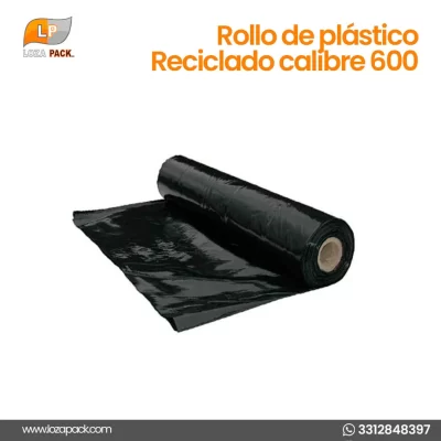 Rollo de plástico reciclado calibre 600