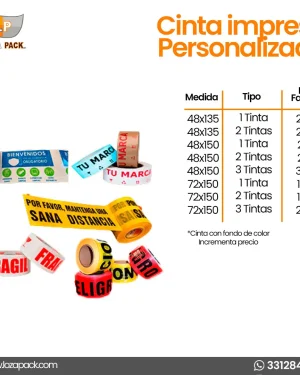 Cinta impresa personalizada