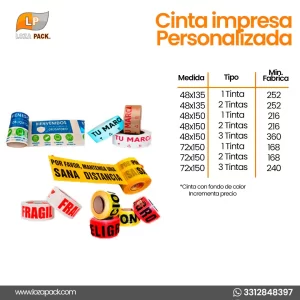 Cinta impresa personalizada