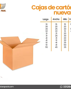 Cajas de cartón nuevas
