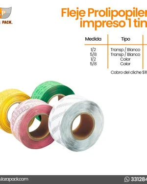Fleje de Polipropileno impreso 1 tinta