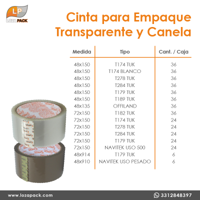 Cinta para empaque