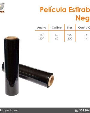 Pelicula estirable negra