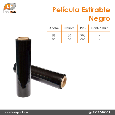 Pelicula estirable negra