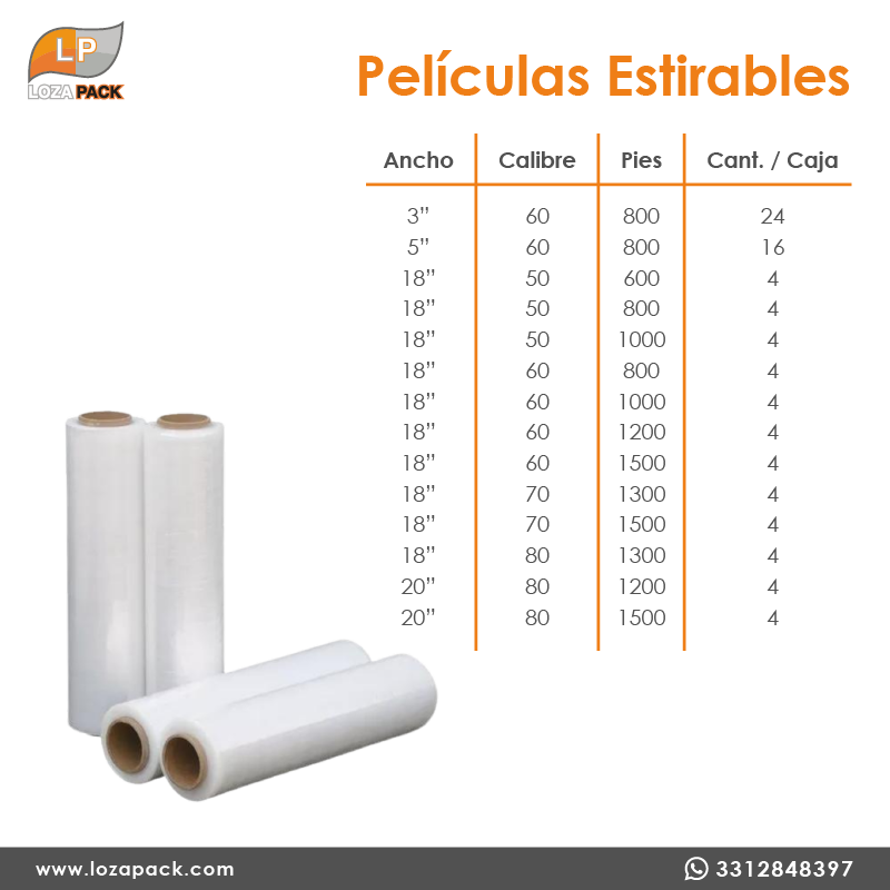 Pelicula Estirable Transparente