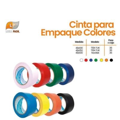 Cinta de colores para empaque